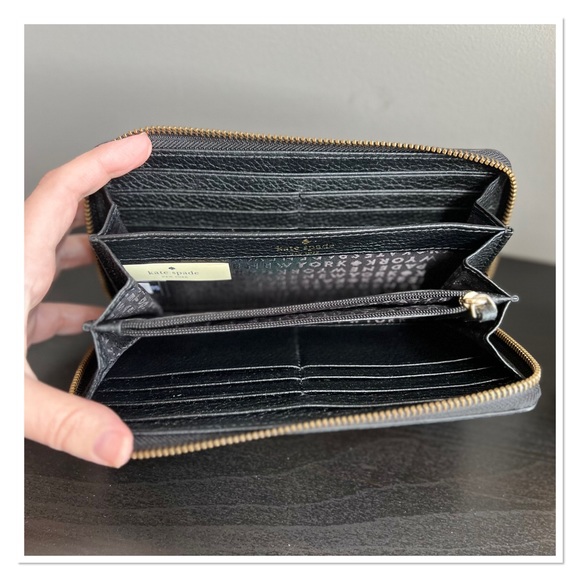 KATE SPADE Black Leather Continental Wallet - Picture 3 of 8